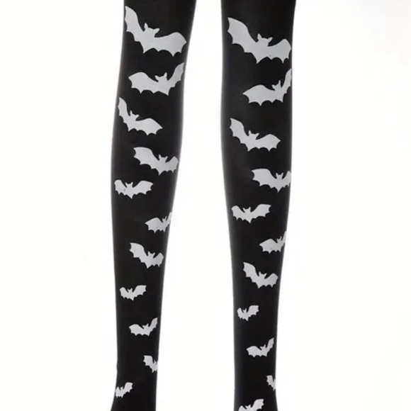 Bat Print Thigh High Stockings Over The Knee Socks girls Women's Stockings - Picture 2 of 10